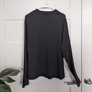 SHEIN Essence Plus Solid Ribbed Knit Tee